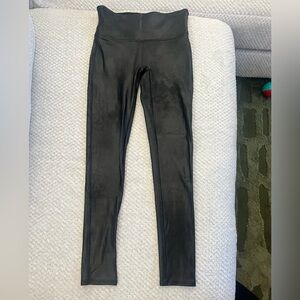 SPANX Black Faux Leather Leggings